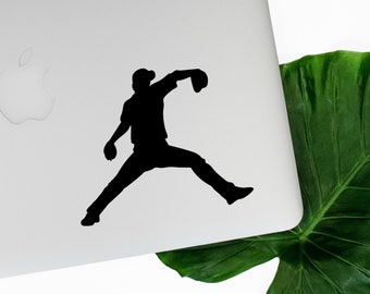 Baseball Pitcher Sticker Baseball Decal Pitching Sticker Baseball Player Sticker Vinyl