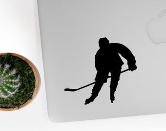 Hockey player sticker Car Laptop Vinyl Decal Sticker hockey decal