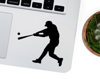 Baseball Sticker / Custom Baseball Silhouette / Baseball Player Decal