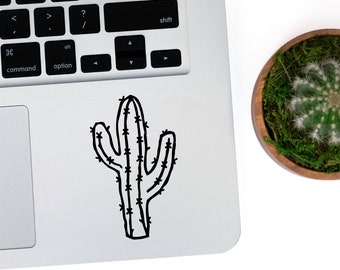 Cactus decal Cactus Sticker Laptop Vinyl Decal Sticker Desert Plant Desert Cactus