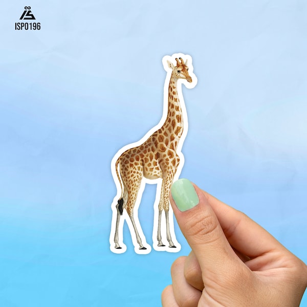 Giraffe Sticker, Best Friend Gift, Cute Stickers, Animal Decals, Macbook Decal, Laptop Stickers, Water Bottle Decal