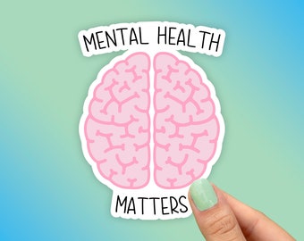 Mental Health Matters Sticker, Best Friend Gift, Cute Stickers, Macbook Decal, Laptop Stickers, Water Bottle Stickers, Tumbler Decals