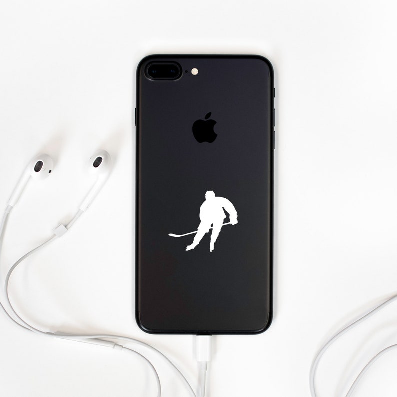 Hockey Player Sticker Car Laptop Vinyl Decal Sticker Hockey Etsy