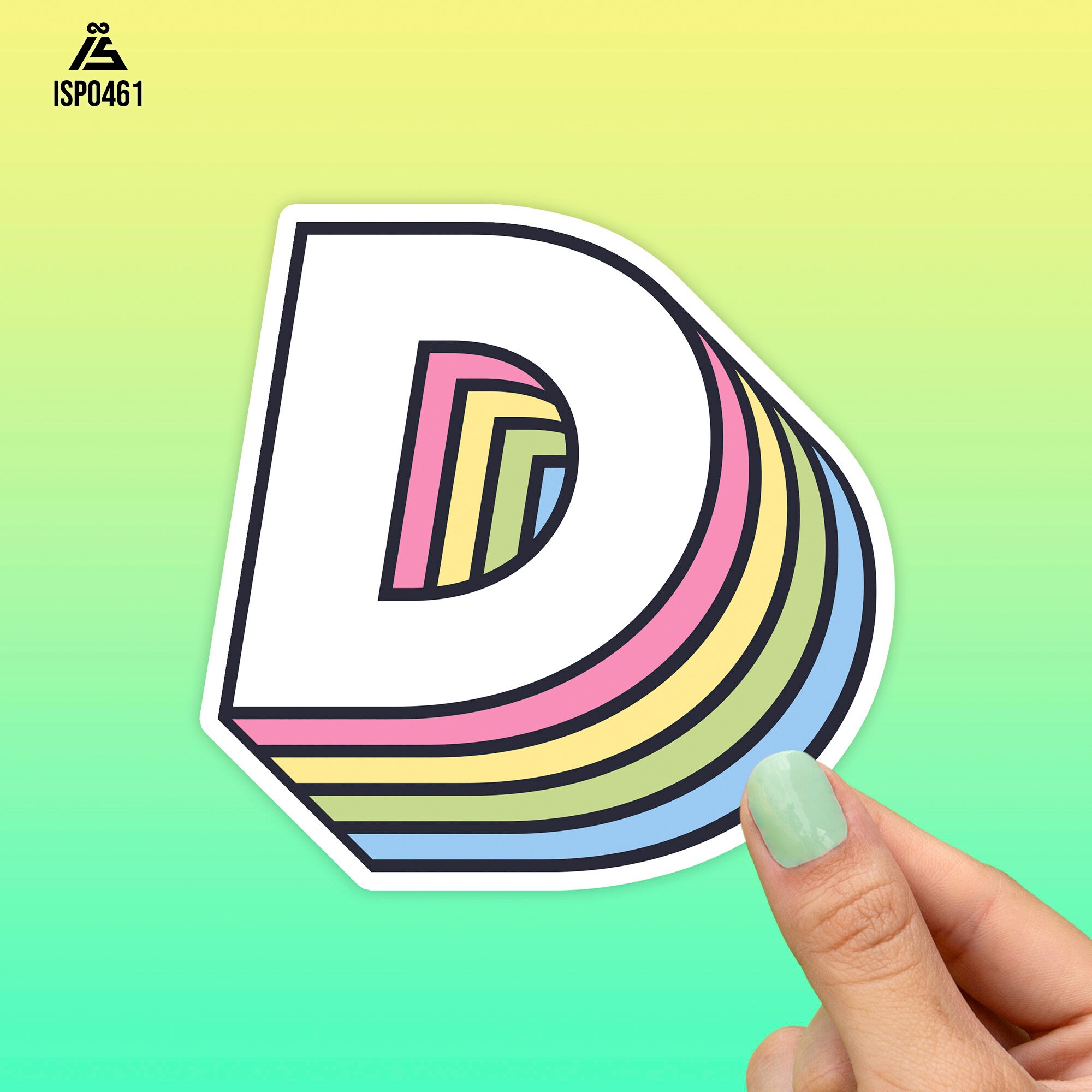 Letter D Name Stickers for Sale