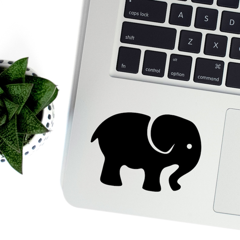 Baby Elephant Decal Car Laptop Vinyl Decal Sticker Elephant Etsy