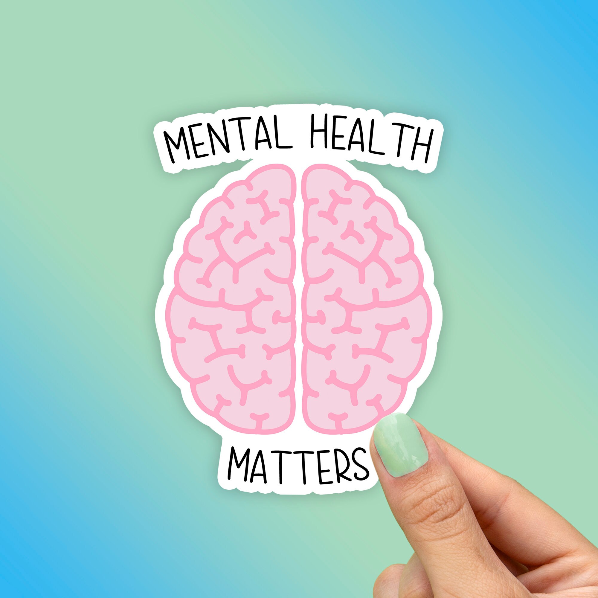 Mental Health Matters Sticker Best Friend Gift Cute | Etsy