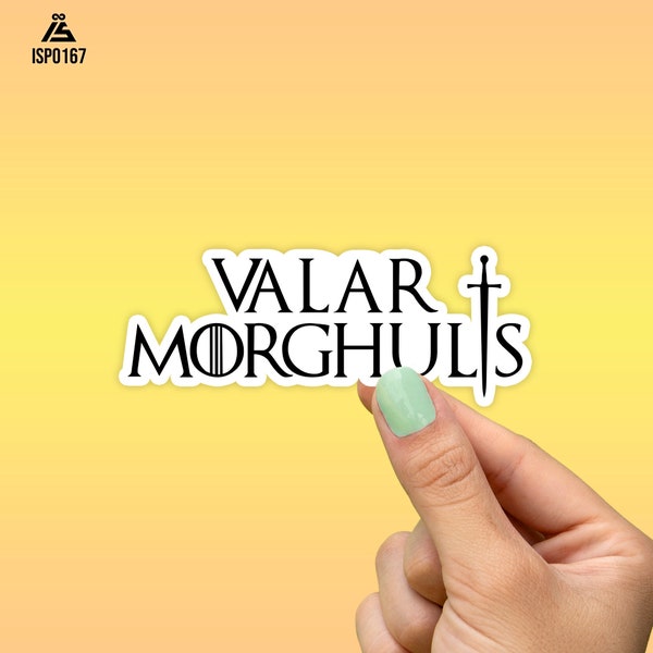 Valar Morghulis, Got Sticker, Best Friend Gift, Quote Stickers, Macbook Decal, Laptop Stickers, Water Bottle Sticker, Game, Thrones