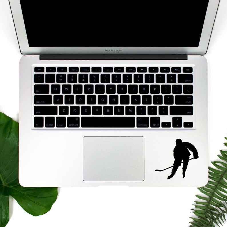Hockey Player Sticker Car Laptop Vinyl Decal Sticker Hockey Etsy