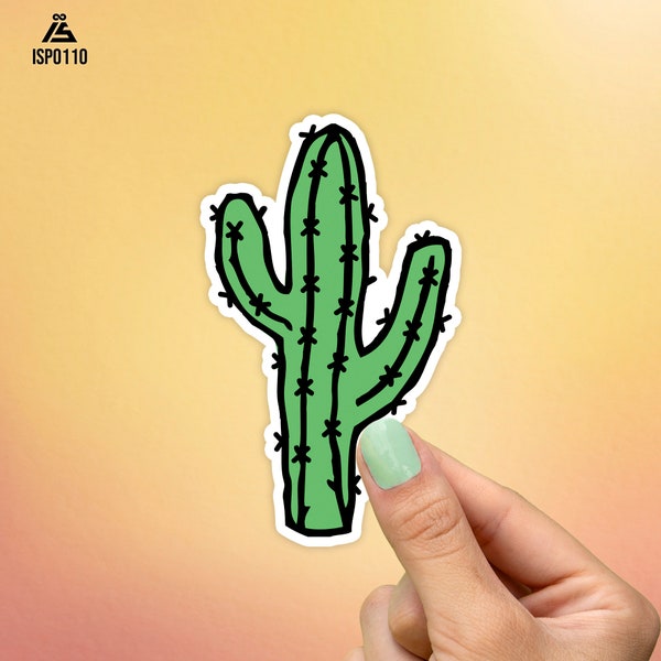 Cactus Sticker, Best Friend Gift, Trendy Stickers, Cute Stickers, Macbook Decal, Laptop Stickers, Water Bottle Stickers