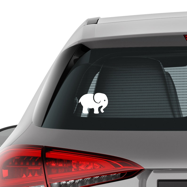Baby Elephant Decal Car Laptop Vinyl Decal Sticker Elephant Etsy
