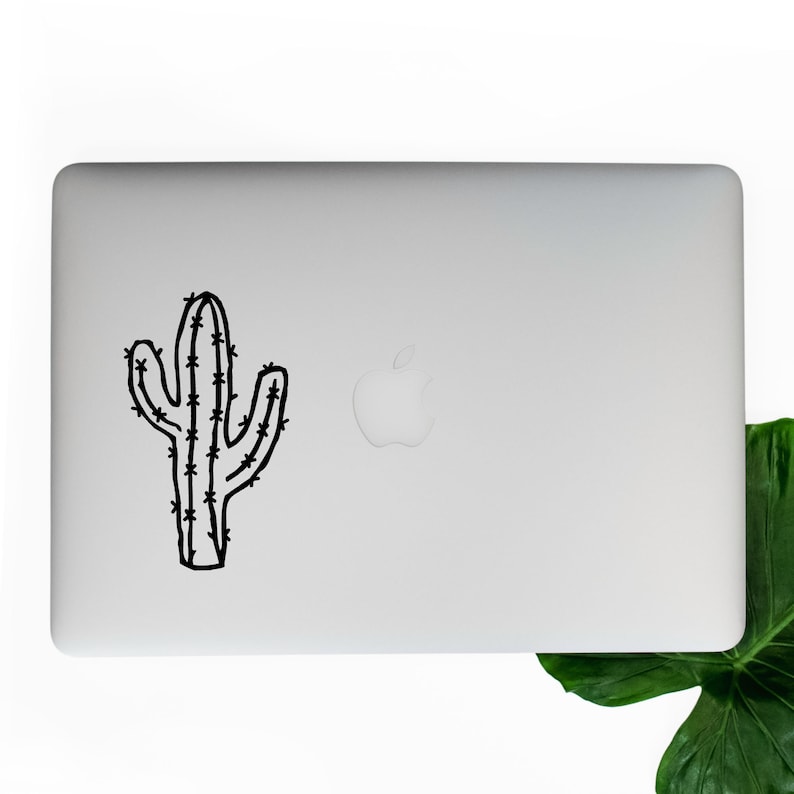 Cactus Decal Cactus Sticker Laptop Vinyl Decal Sticker Desert Etsy