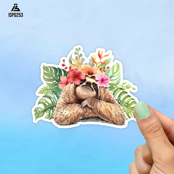 Sloth Watercolor Etsy