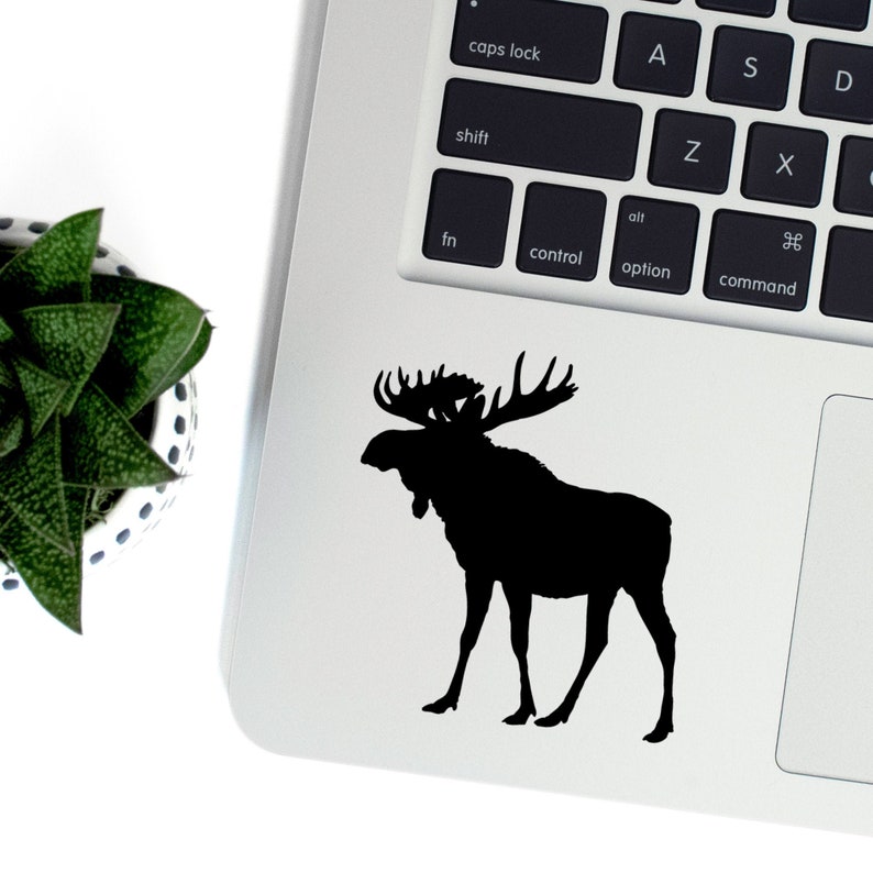 Moose sticker moose decal Car Laptop Vinyl Decal Sticker image 1