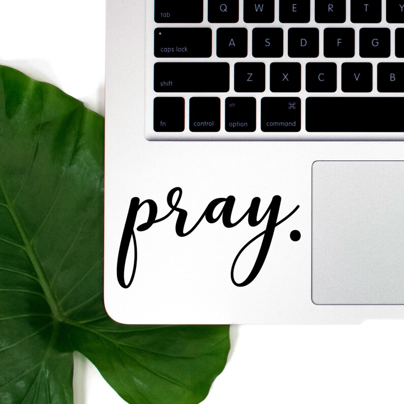 Pray Sticker / Pray Decal / Religious Sticker / Laptop Decal / Etsy