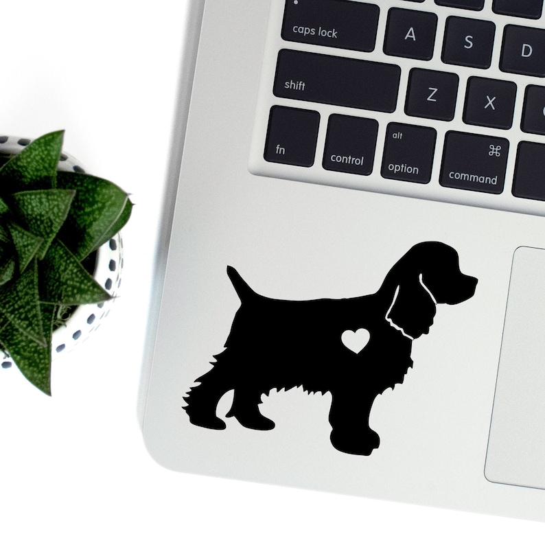 cocker spaniel vinyl decal best friend gift cute stickers etsy
