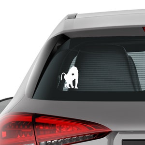 Baboon monkey w/ Heart sticker monkey sticker Car Laptop Vinyl Decal Sticker image 5