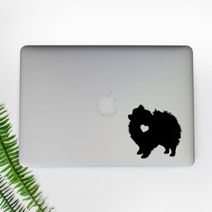 Pomeranian Vinyl Decal, Best Friend Gift, Cute Stickers, Dog Stickers, Pet Stickers, Laptop Stickers, MacBook Decal, Water Bottle Sticker image 2