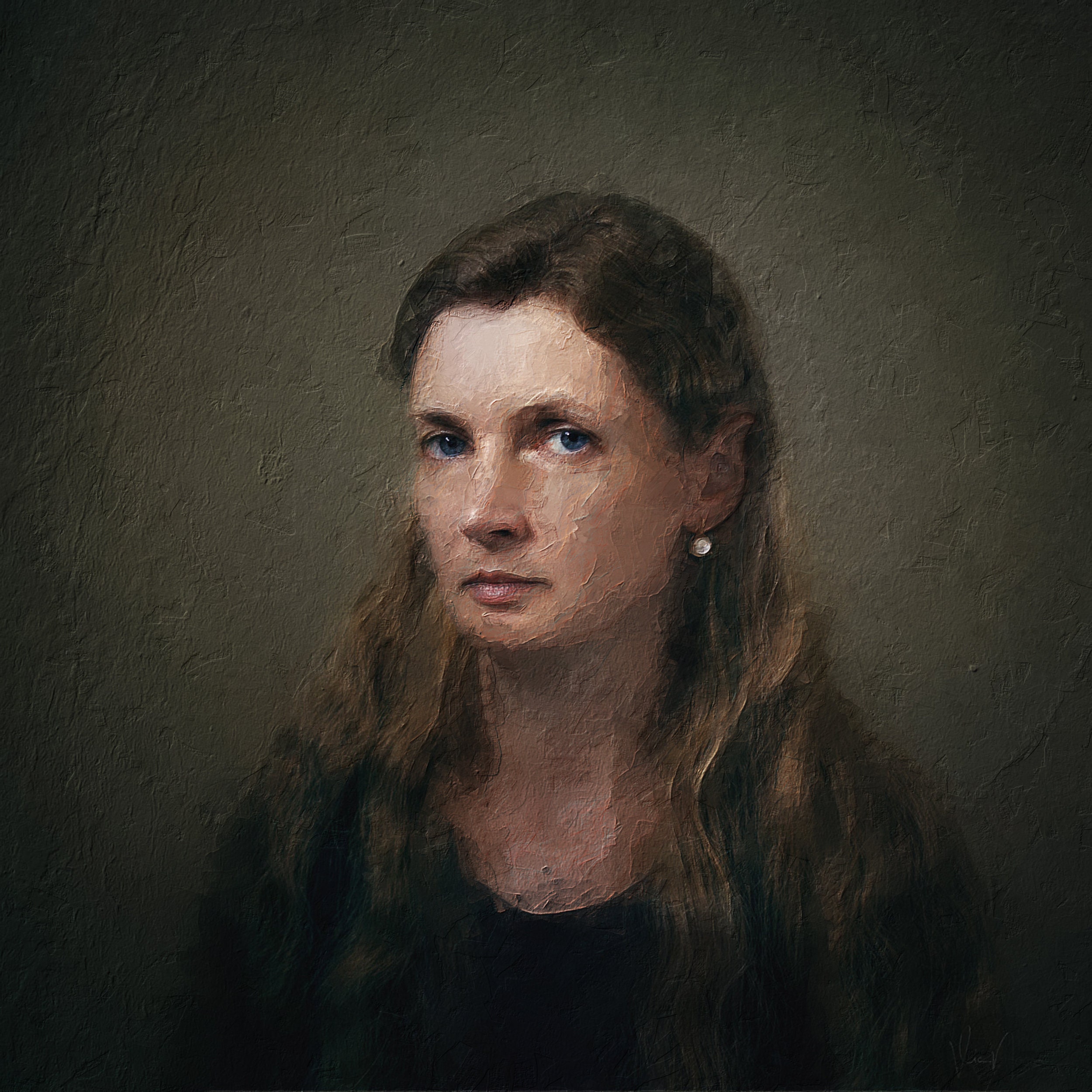 Custom oil painting Digital portrait custom drawing from photo original