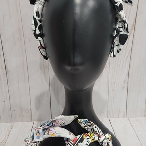 Mickey Inspired Top Knot Headbands, Knotty Bow Headbands, Various Fabrics