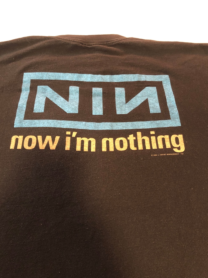 VINTAGE Licensed Nine Inch Nails Pretty Hate Machine Double-Sided T-Shirt