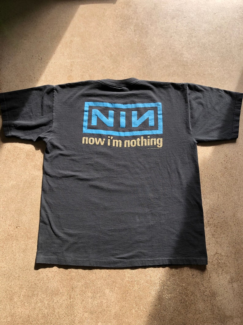 VINTAGE Licensed Nine Inch Nails Pretty Hate Machine Double-Sided T-Shirt