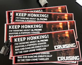 CRUISING Bumper Sticker | Al Pacino | Gay Leather