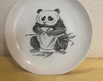Vintage Poole Panda Plate - 1960s