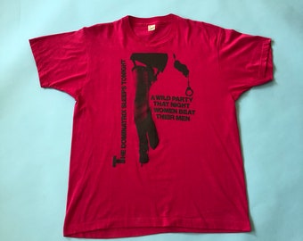 Super Rare Vintage The Dominatrix Sleeps Tonight Shirt (1984)