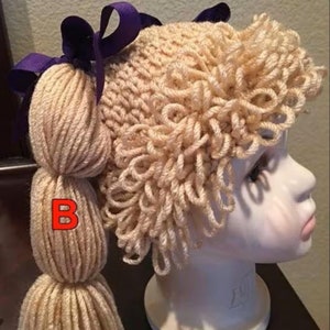 Cabbage Patch wig,all sizes,women&#39;s,men&#39;s,kids,wig for party&#39;s,Halloween wig,Cabbage Patch hat,Halloween Costume,Color Choice,photo shoots