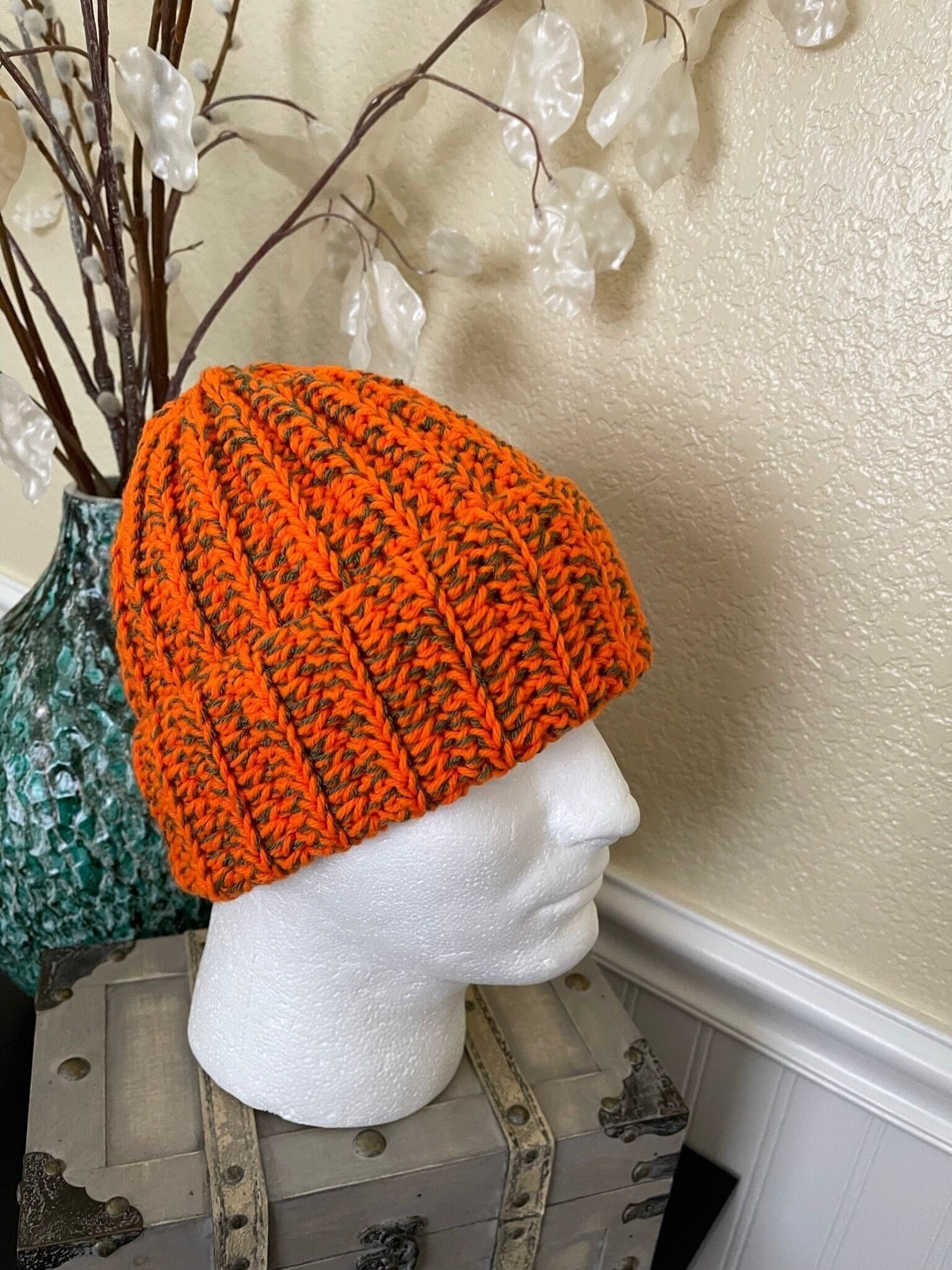 Blaze Orange Beanie - Etsy