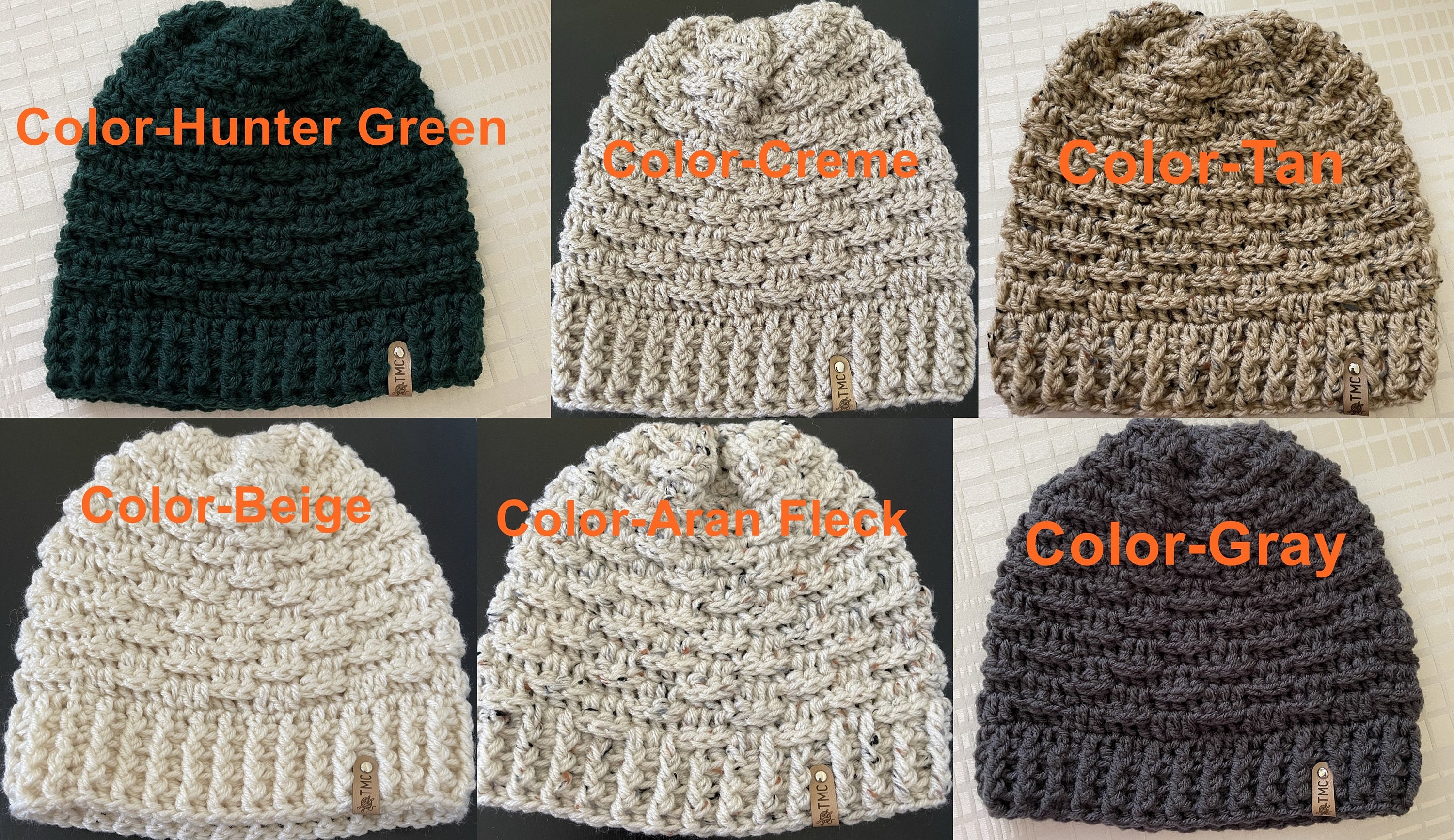 Chunky Crochet Beanie: Warm Winter Hat, Adult Large/medium  display picture 1