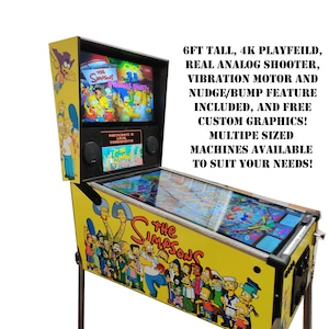 multiple size virtual pinball machine, pinup popper, visual pinball 9, visual pinball 10, and future pinball