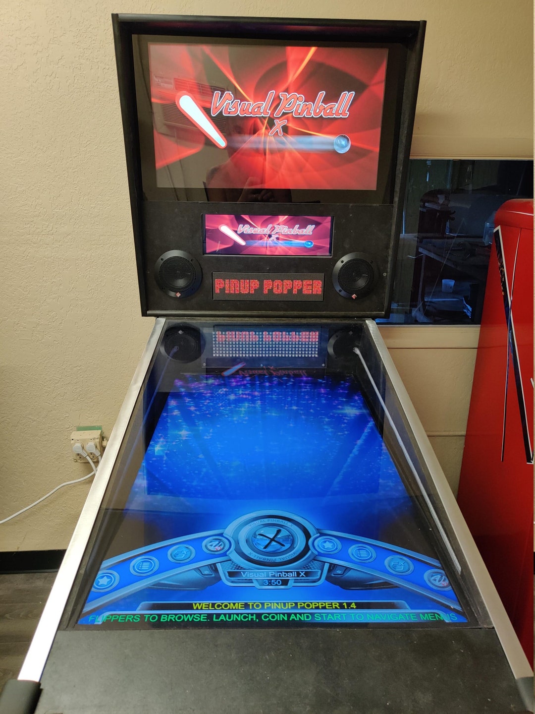 The kraken Full Size Virtual Pinball Machine, Pinup Popper, Vp9, Vpx