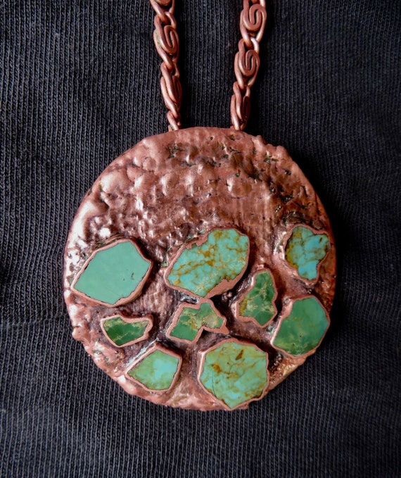 Bell Trading Post Copper Turquoise Necklace