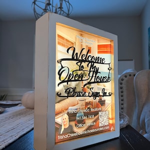 Real Estate Open House Sign.  Real Estate Agent Bio Sign.