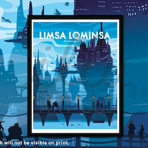 Limsa Lominsa art print, FFXIV art, Final Fantasy, nerdy gift, gamer art, Fantasy birthday gift, father's day