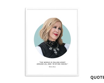 Moira Rose Funny Quote Print, Schitt's Creek Quote Wall Art, David