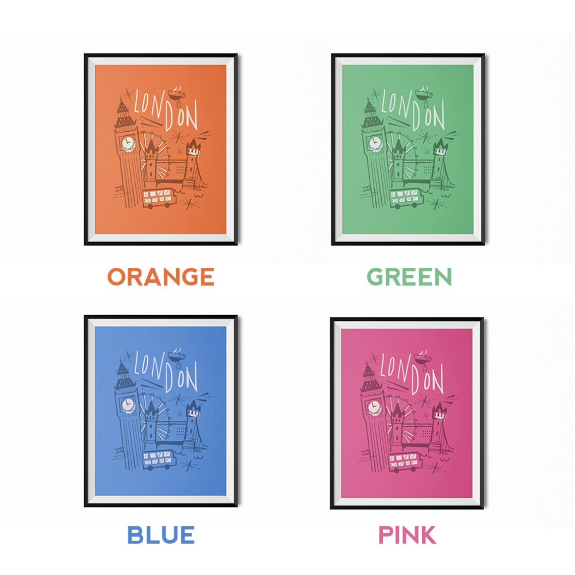 London Wall Art London Print Travel Wall Art London Travel Etsy