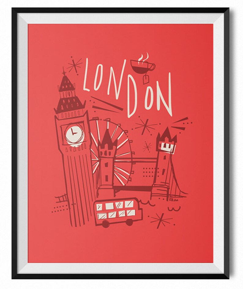 London Wall Art London Print Travel Wall Art London Travel Etsy