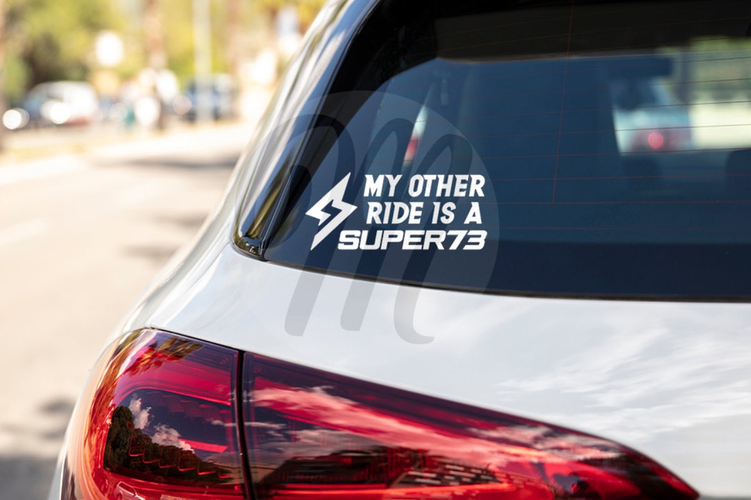 Super 73 Inspired Vehicle Decal | Car Window | Sticker | Electric Bike ...