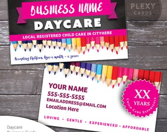 Daycare Business Cards - Printed and Shipped