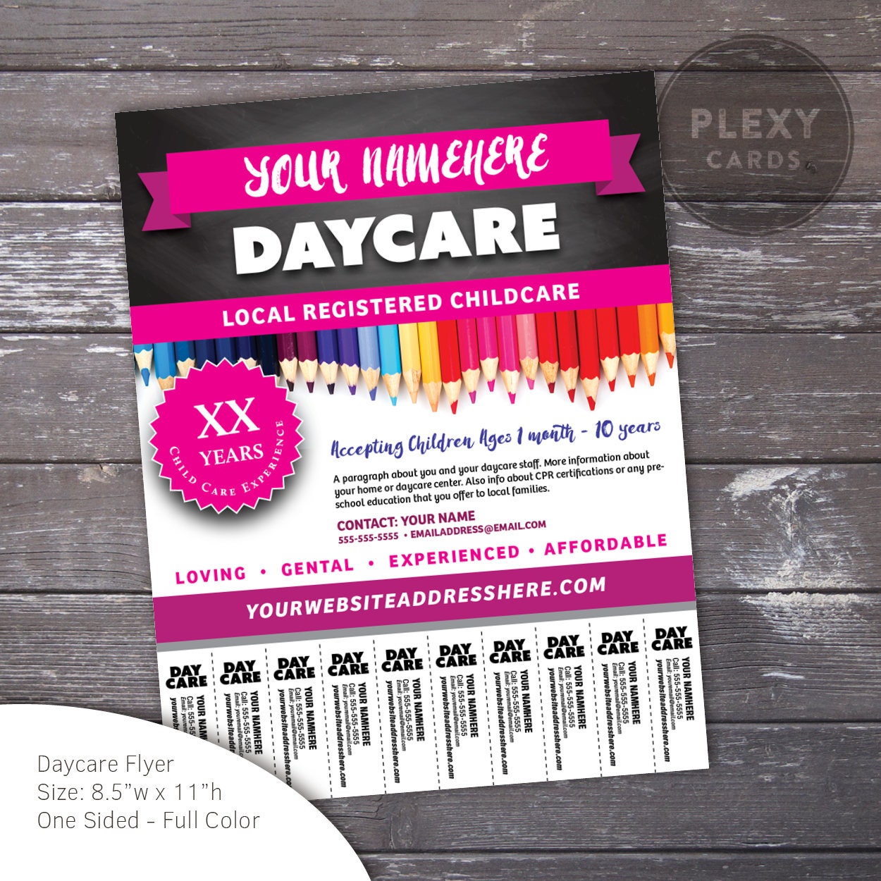 Tear Tab Flyer Template Tear Tab Flyer Template