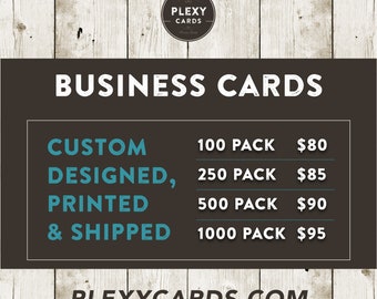 Business Cards - Designed, Printed & Shipped