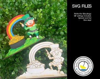 St Patty's Day- Leprechaun and rainbow DIY Kit - SVG Files
