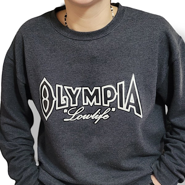 OLYMPIA BEER "Lowlife" Throwback Crewneck Sweatshirt | PNW Oly Beer Tumwater Washington Rainier