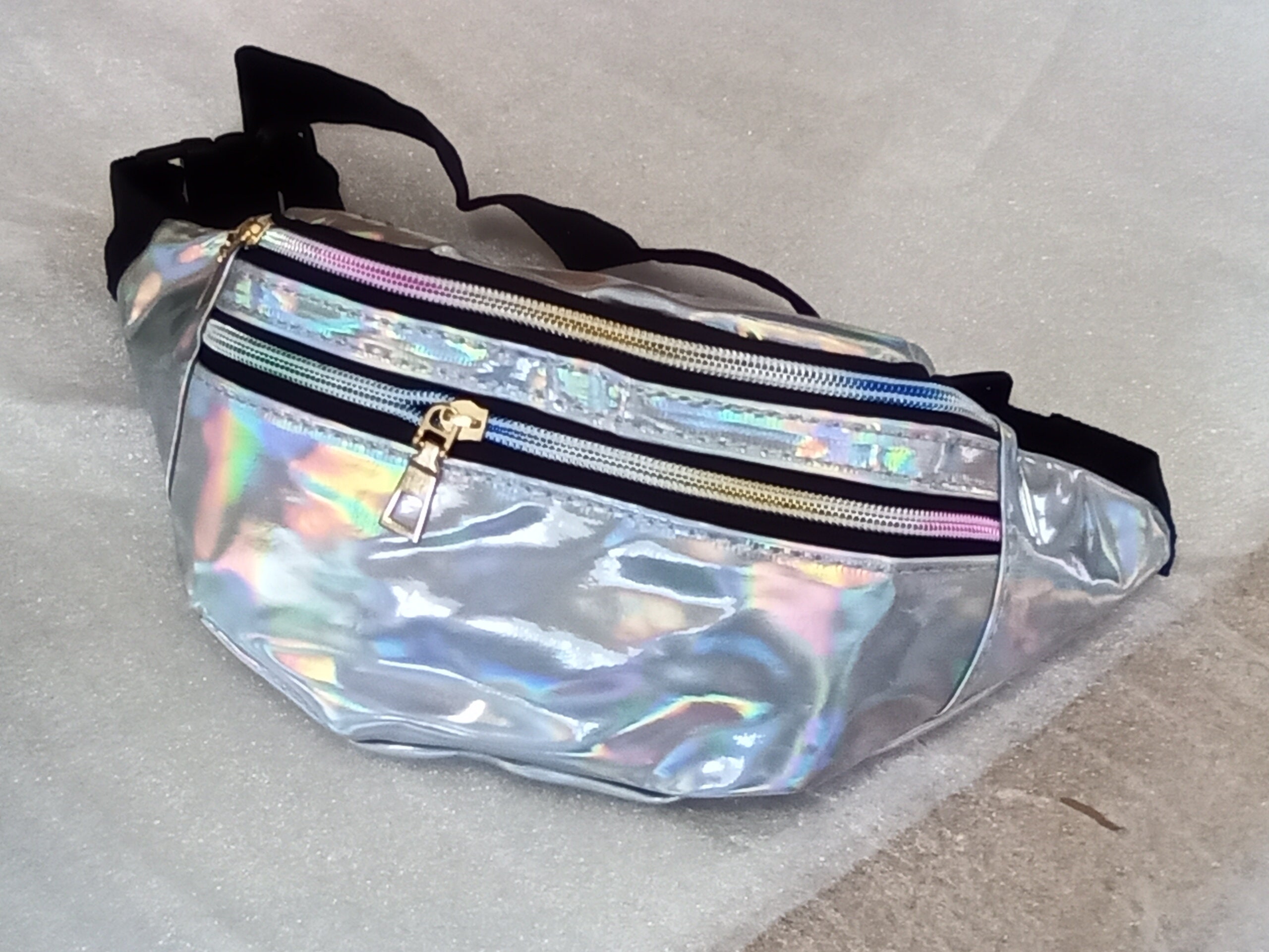 Fever Holographic Pumpkin Bum Bag Silver Fever Holographic Pumpkin Bum Bag Silver