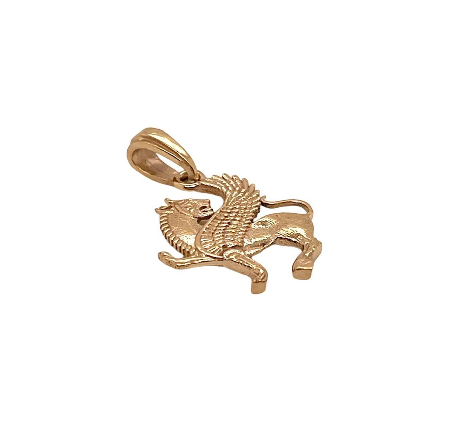 Shirdal 18k Solid Yellow Gold Shirdal Persian Griffin Dragon Persepolis ...