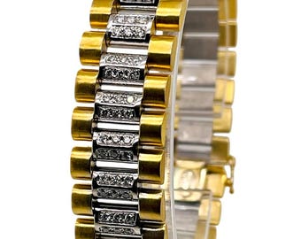 ブライトリング ギャラクティック 36用 18mm ツートンステンレス