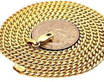 14K ゴールド キューバン リンク チェーン - 11 MM - ソリッド