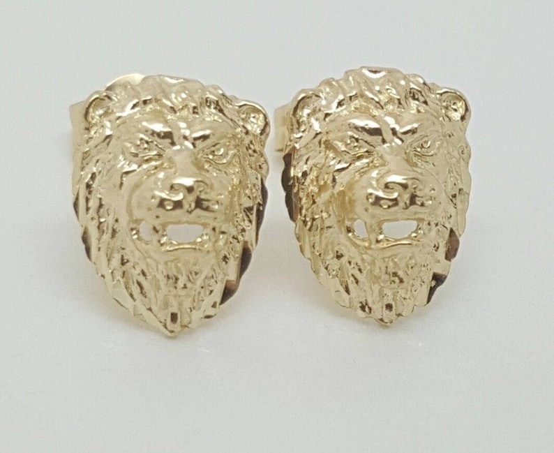 Vintage Gold Leo Earrings main image 1